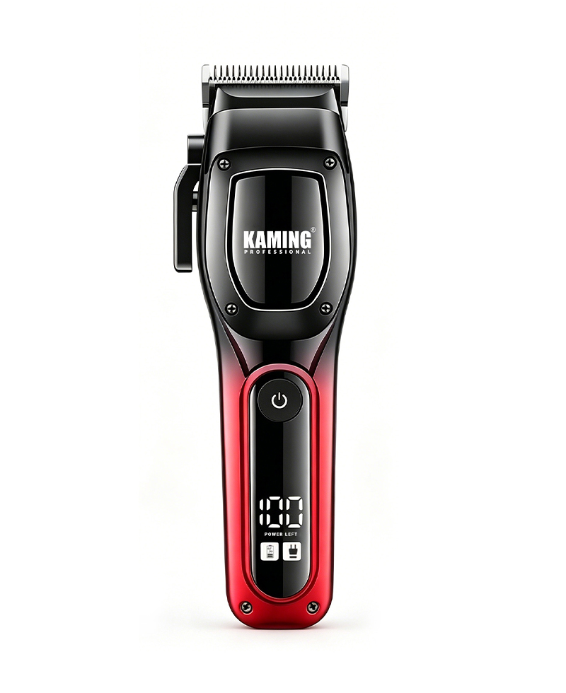 Kaming 1709 Nieuwe professionele krachtige tondeuse met digitaal display voor salon- en herenverzorging