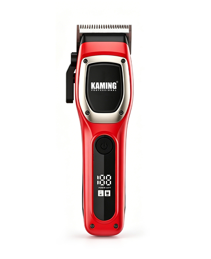 Kaming 1709 Nieuwe professionele krachtige tondeuse met digitaal display voor salon- en herenverzorging