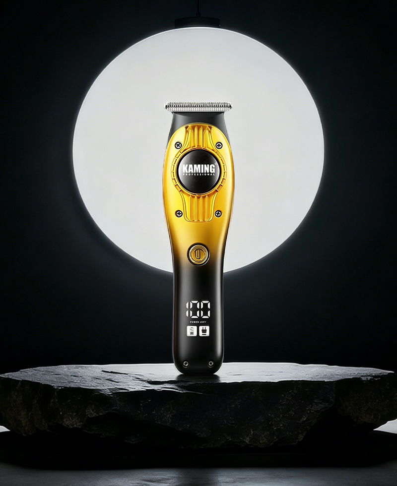 Kaming 1710 Professionele Zero Gap Carving Tondeuse met digitaal display