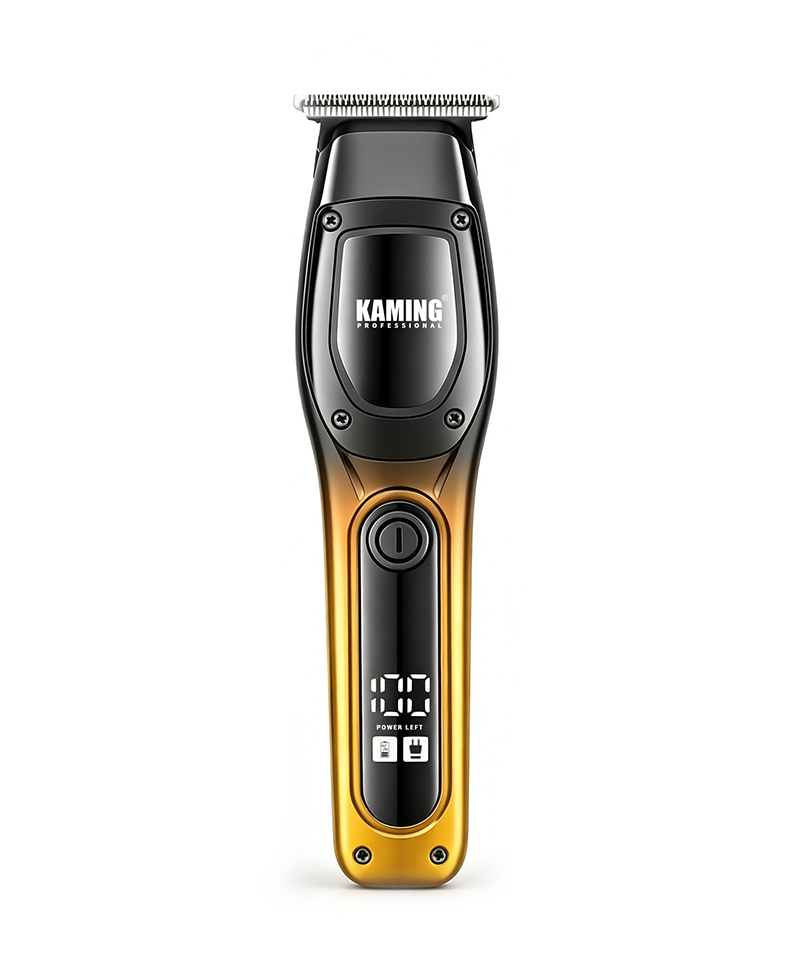 Kaming1711 Nieuwe Elektrische Tondeuse voor Mannen Zero Gap Digitale Display 7000 RPM Detail Trimmer Grensoverschrijdende Handel