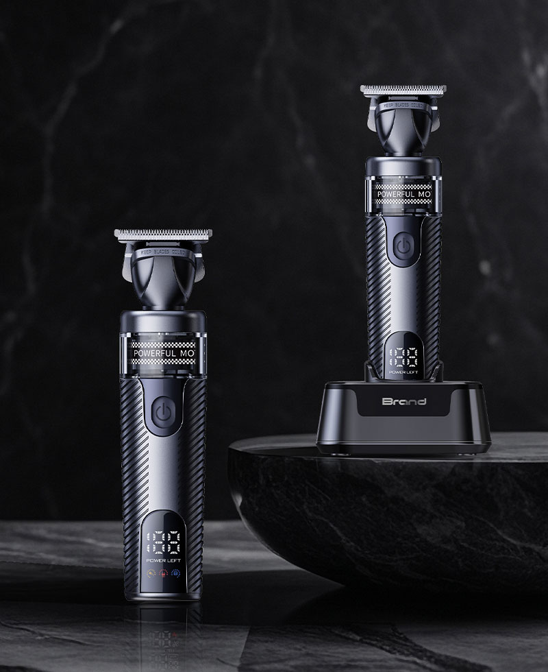 Kaming 320 professionele tondeuse met borstelloze outrunner-motor, salonspecifiek, vintage metalen ontwerp